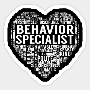 Behavior Specialist Heart Sticker